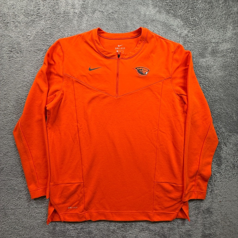 Nike Oregon State OSU Beavers Team Issued 1/4 Zip Jacket Mens XL Long Sleeve